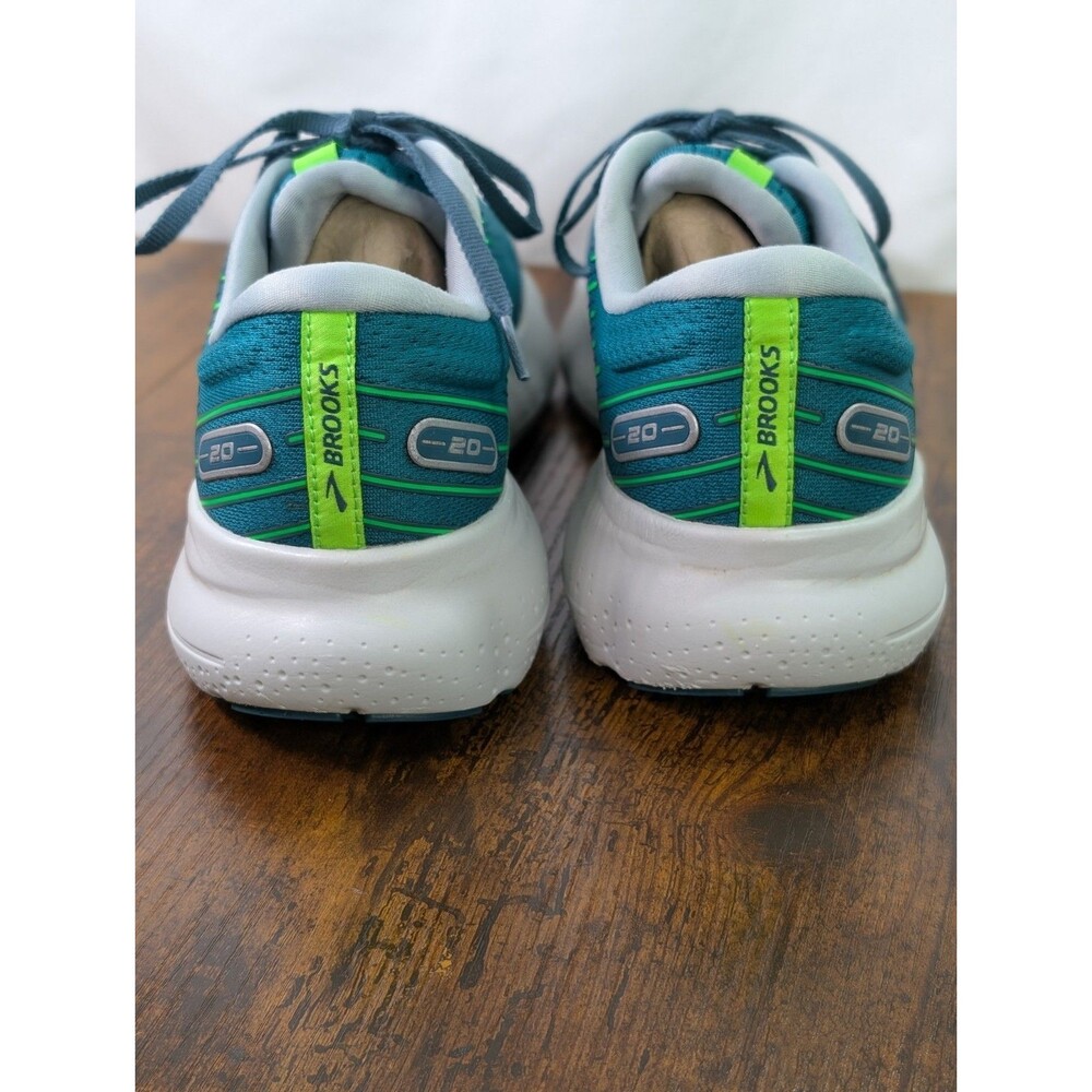 Brooks Men’s Running Shoes Glycerin 20 Size 9D Kayaking/Heron/Green Gecko - Picture 8 of 13